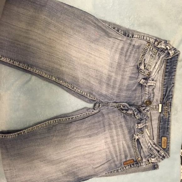 Silver flare jeans - Picture 1 of 3